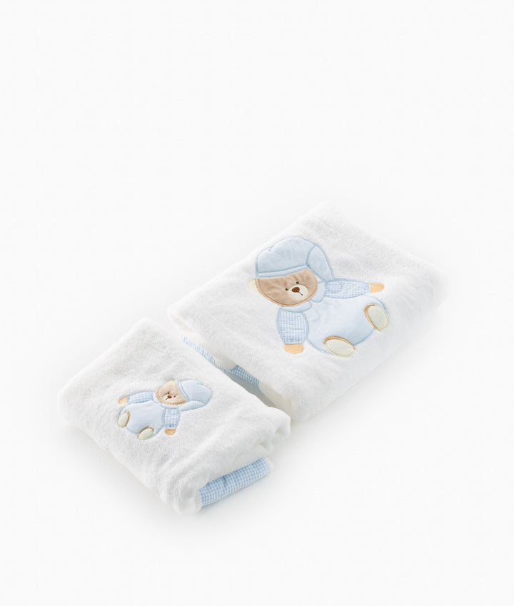 2pc Towel Set - Blue