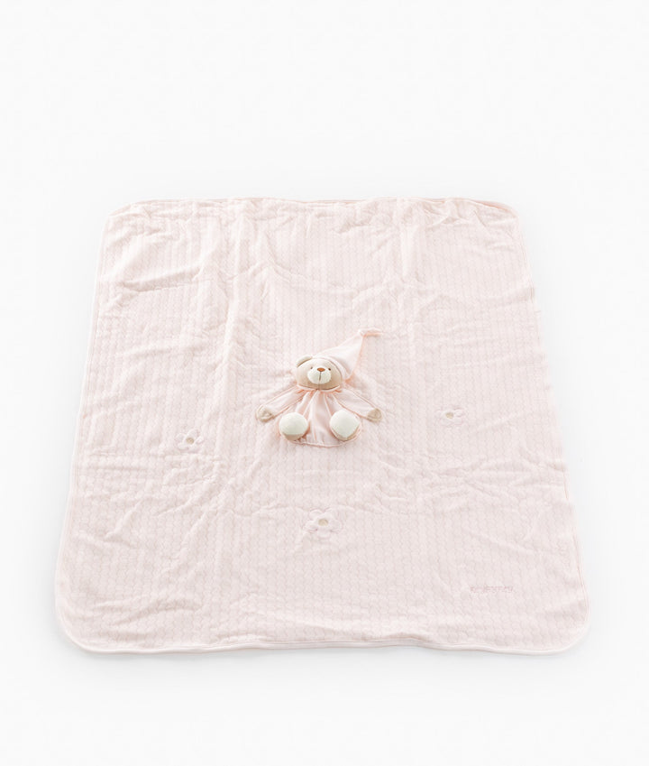 3D Bear Blanket - Pink