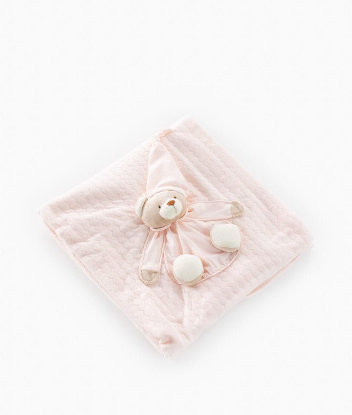 3D Bear Blanket - Pink