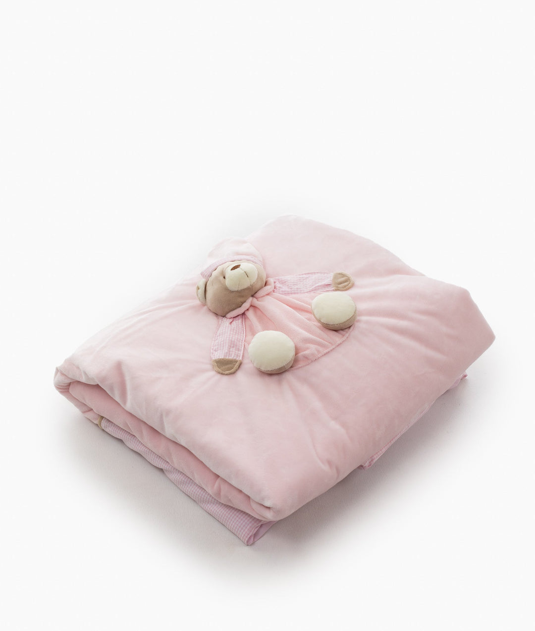 3D Bear Quilt & Cover - Pink