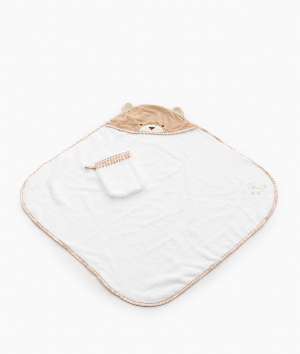 Baby Bear Bath Towel - Beige