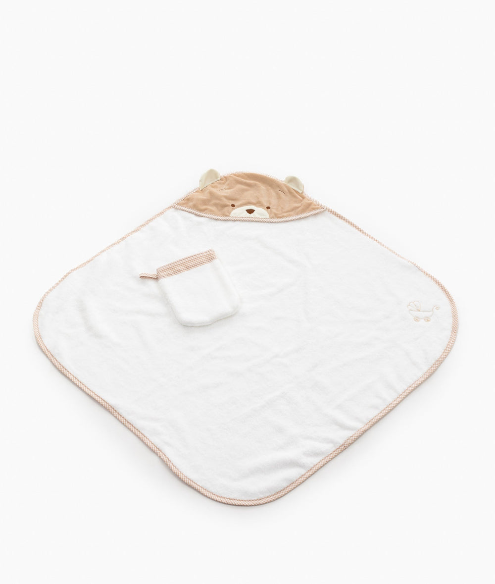 Baby Bear Bath Towel - Beige