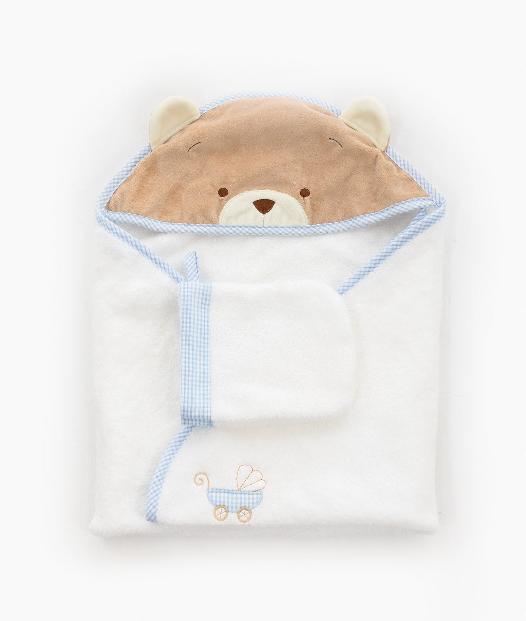 Baby Bear Bath Towel - Blue