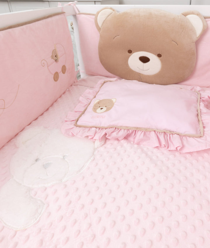 Baby Bear Bedding Set - Pink