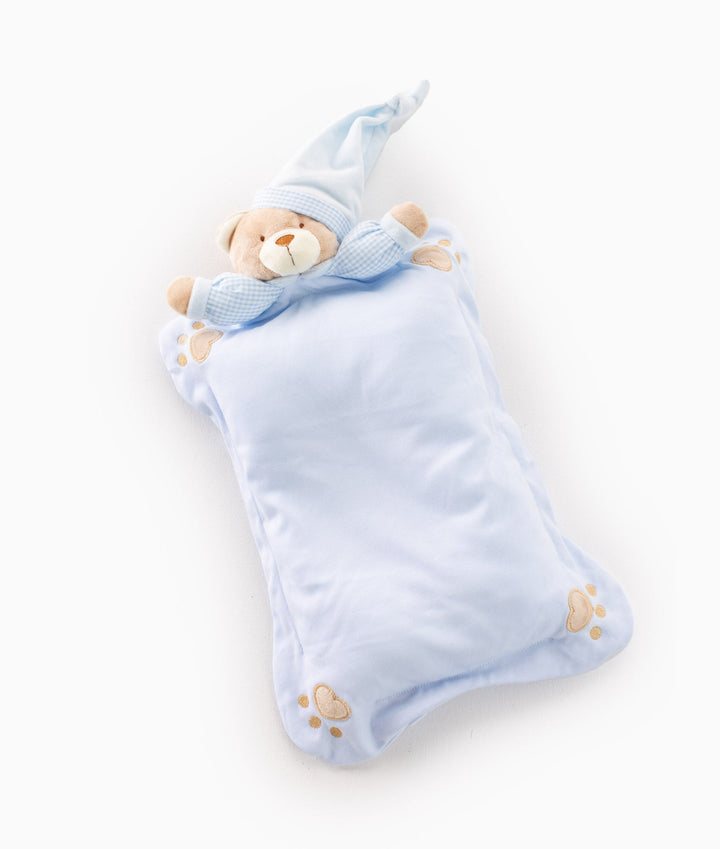 Baby Bear Pillow - Blue