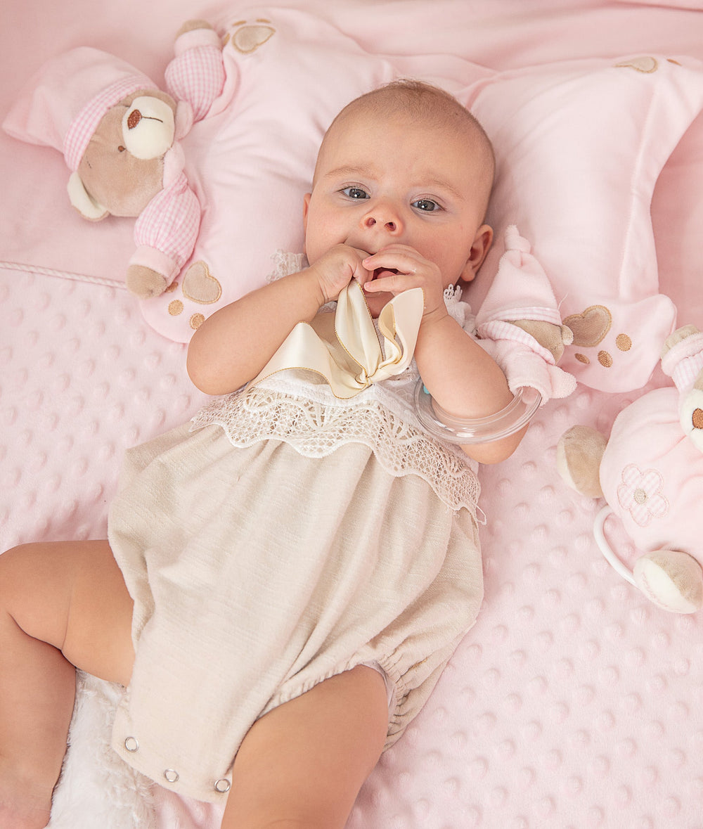 Baby Bear Pillow - Pink