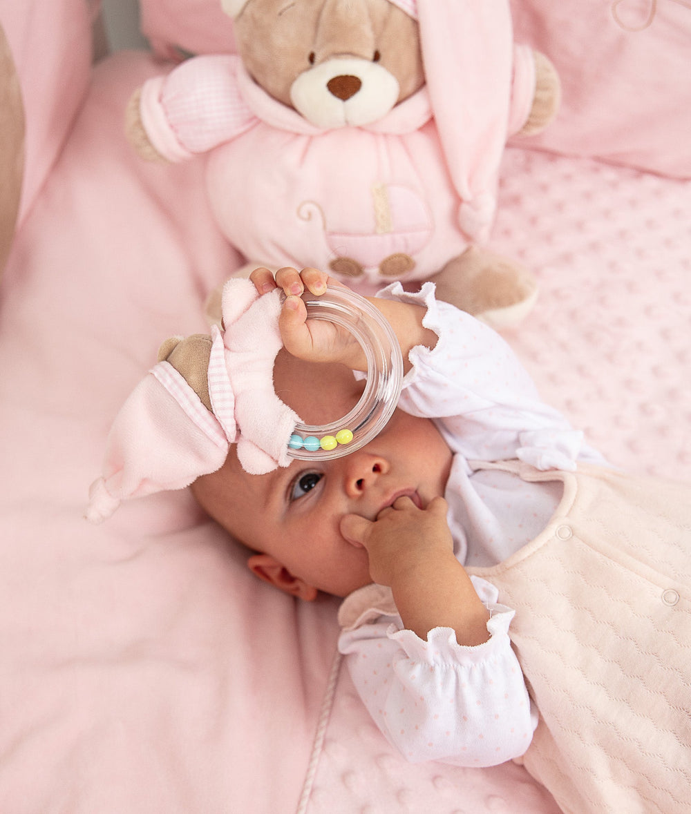 Baby Bear Rattle - Pink
