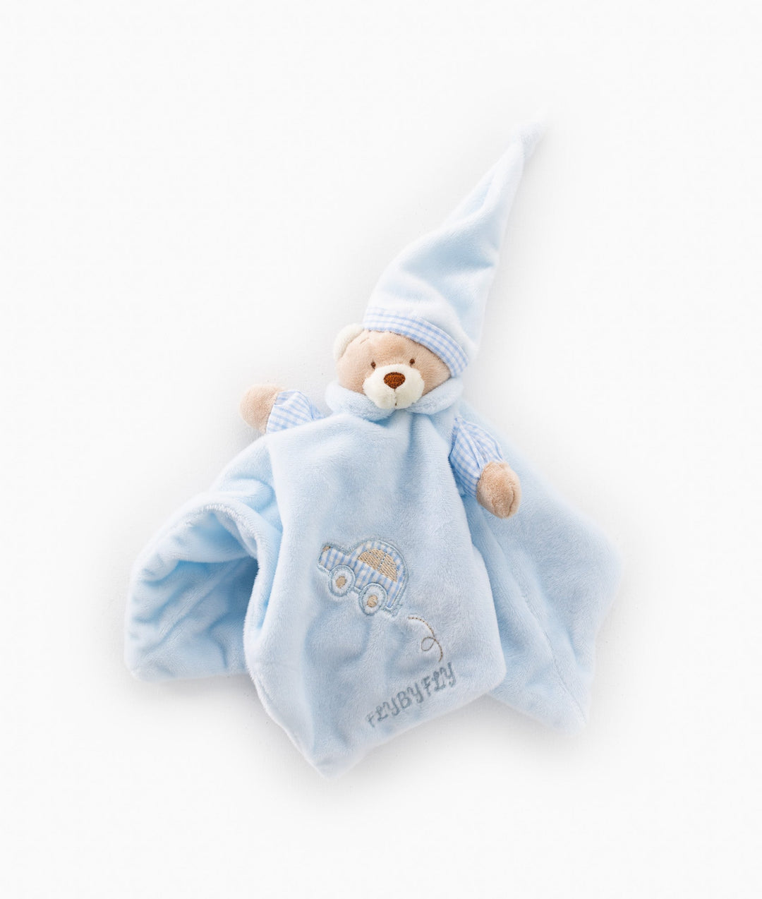 Baby Comforter & Dummy Clip Set - Blue