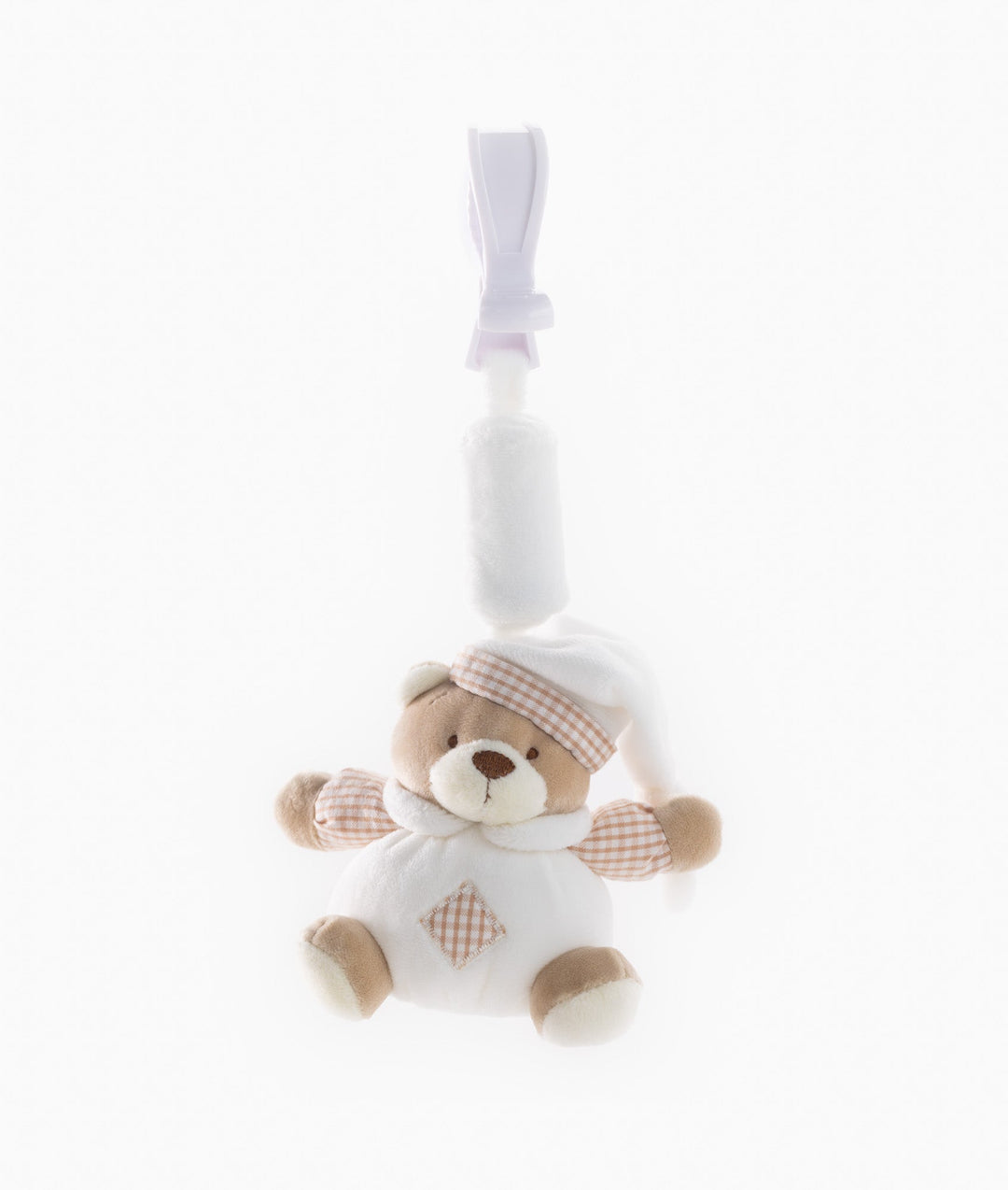 Bear Clip On Toy - Beige