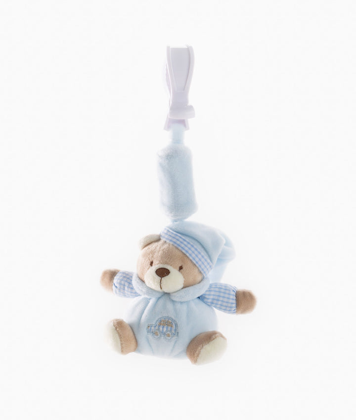 Bear Clip On Toy - Blue