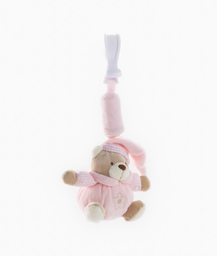 Bear Clip On Toy - Pink