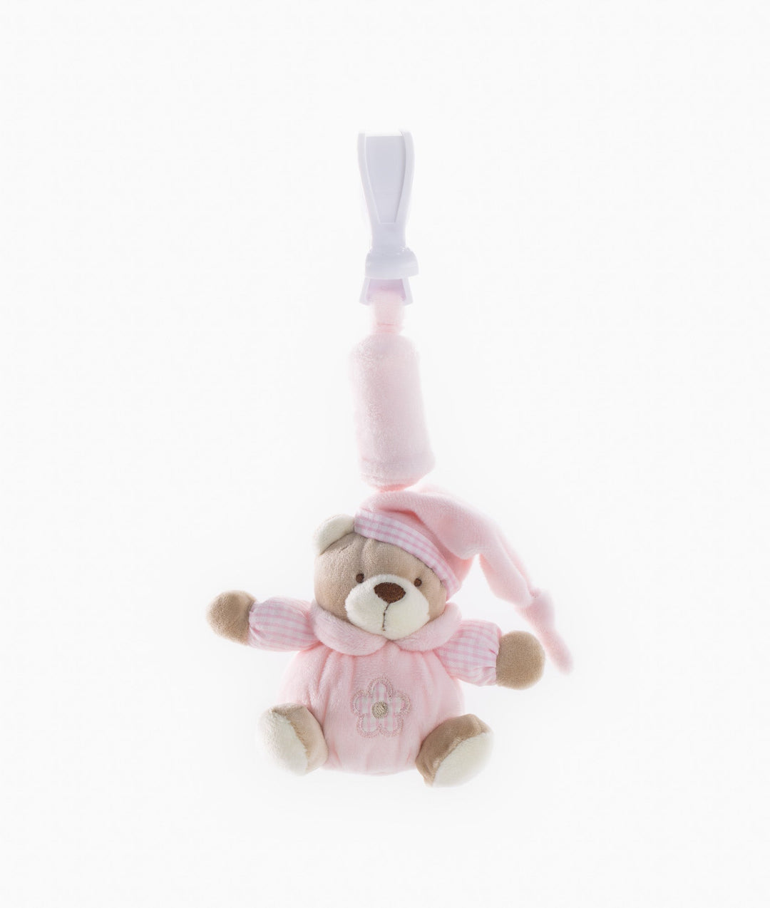 Bear Clip On Toy - Pink