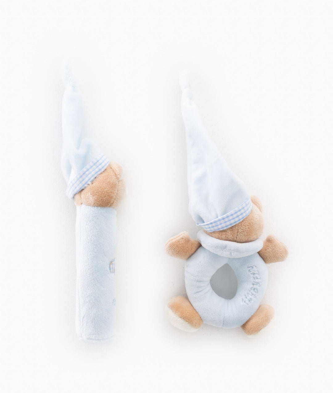 Bear Squeezy & Rattle Set - Blue