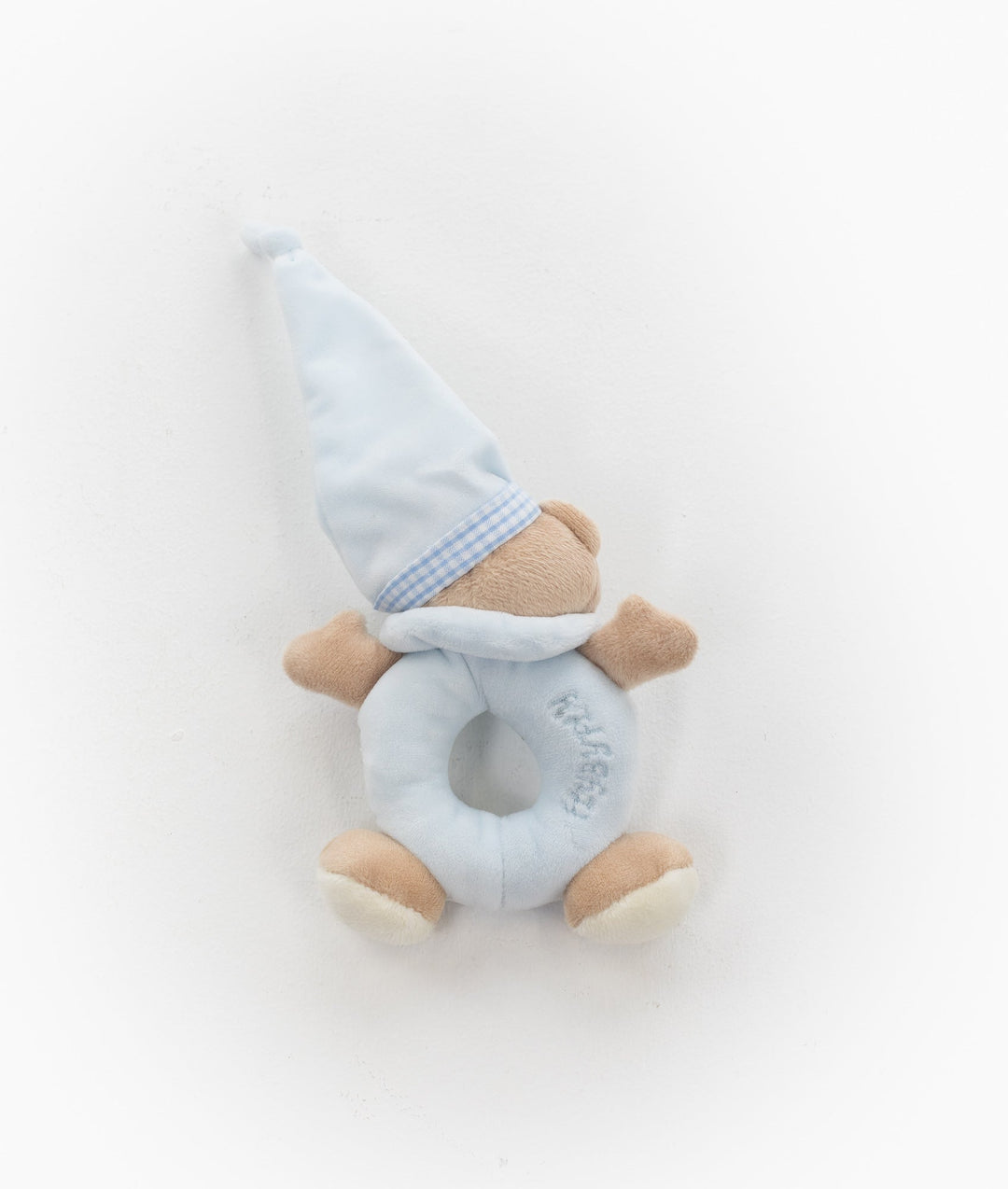 Bear Towel & Rattle Set - Blue