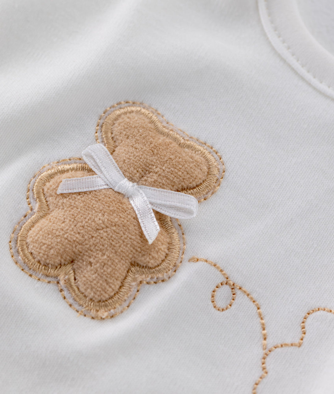 Classic Bear Bib - Beige