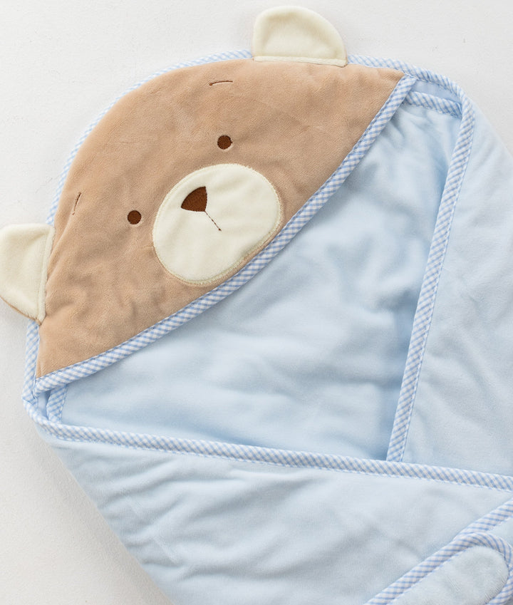 Classic Bear Swaddle - Blue