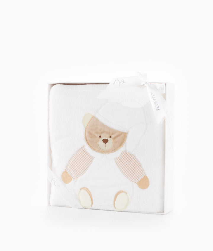 Classic Bear Towel - Beige