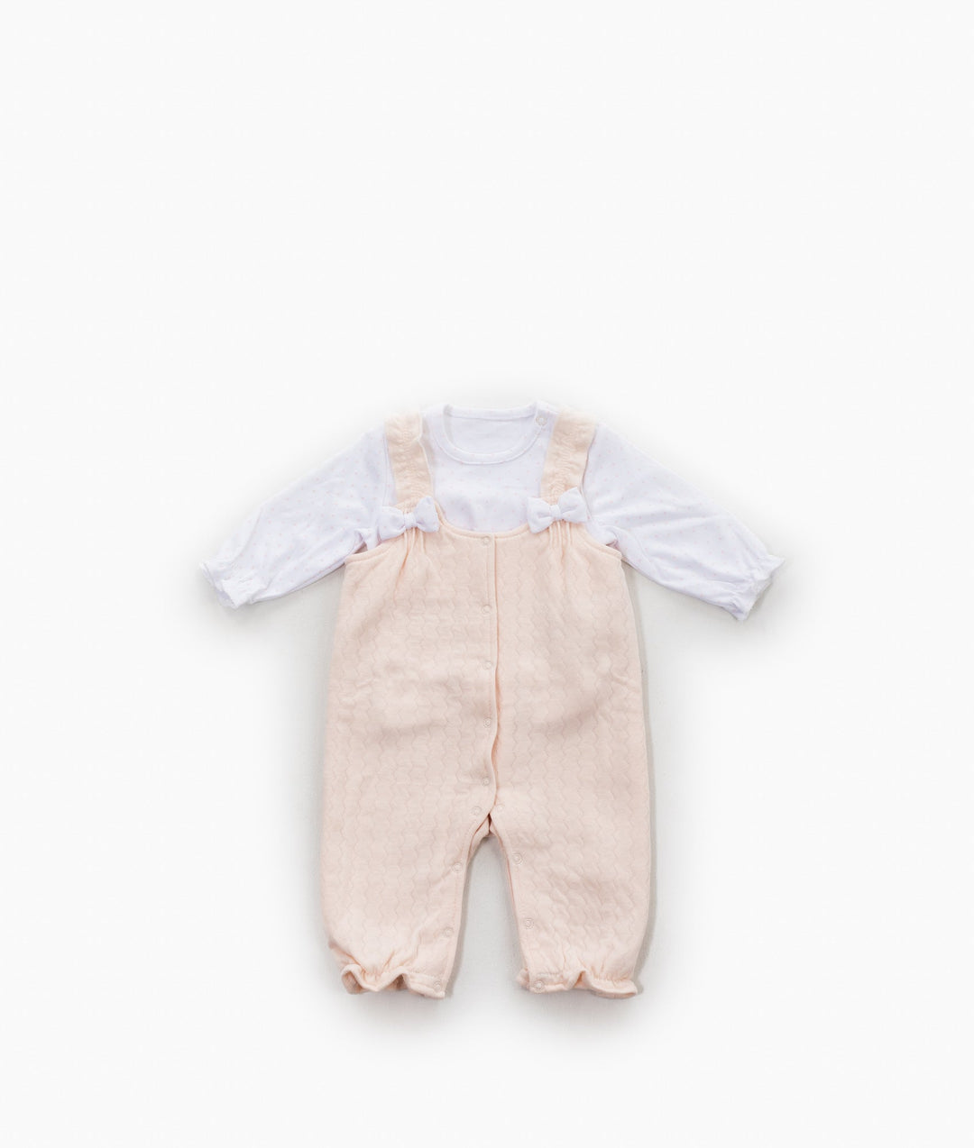 Cotton Overalls with Bows