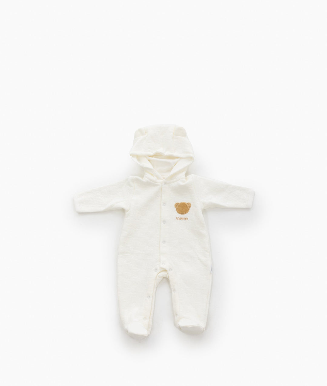 Hooded Bear Jumpsuit - Beige