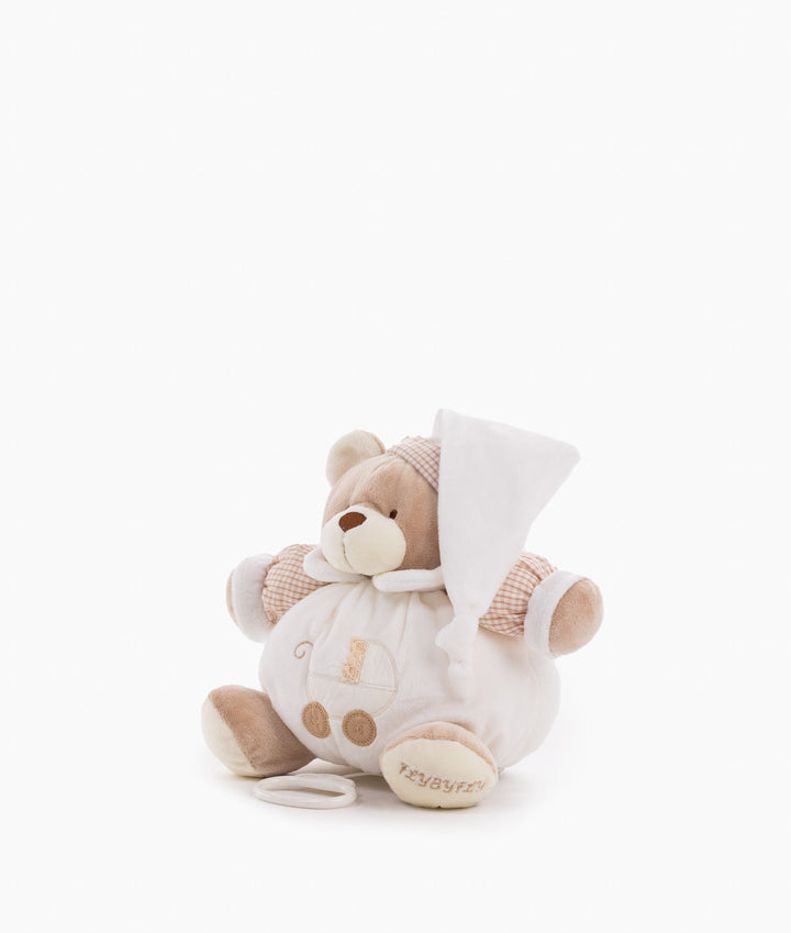 Pull String Musical Bear - Beige