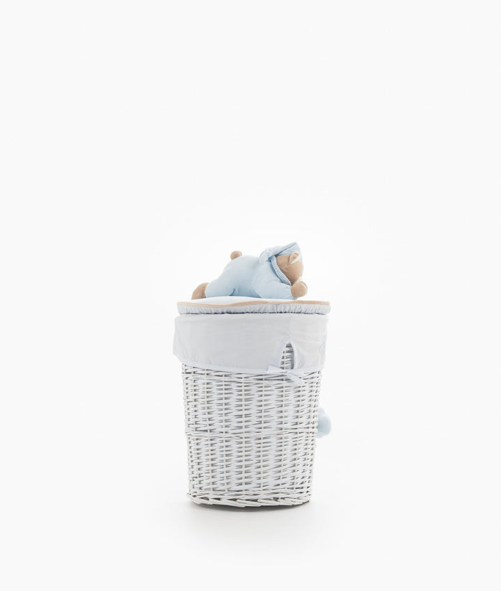 Round Laundry Basket Set - Blue