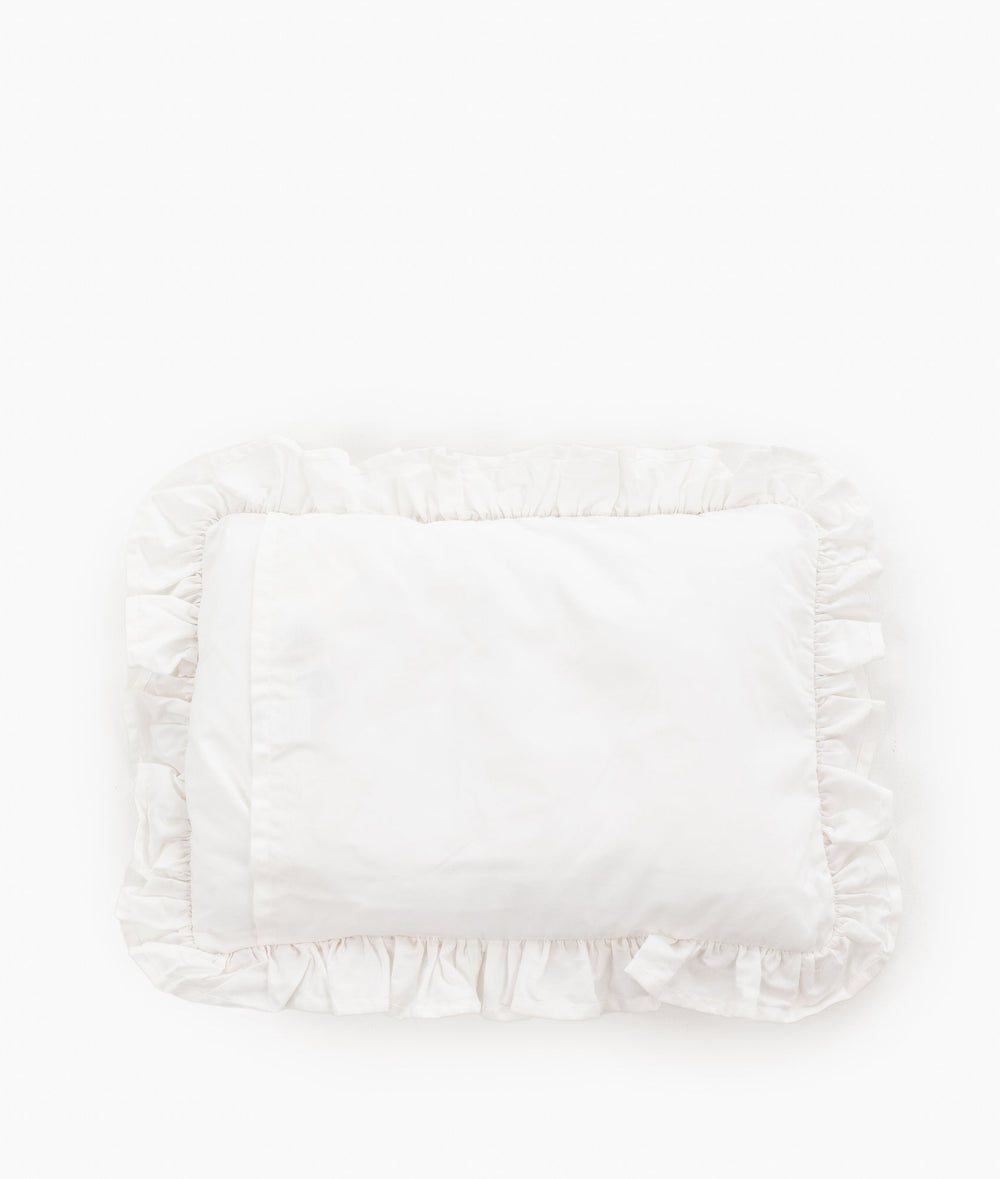 Ruffle Pillow - Beige