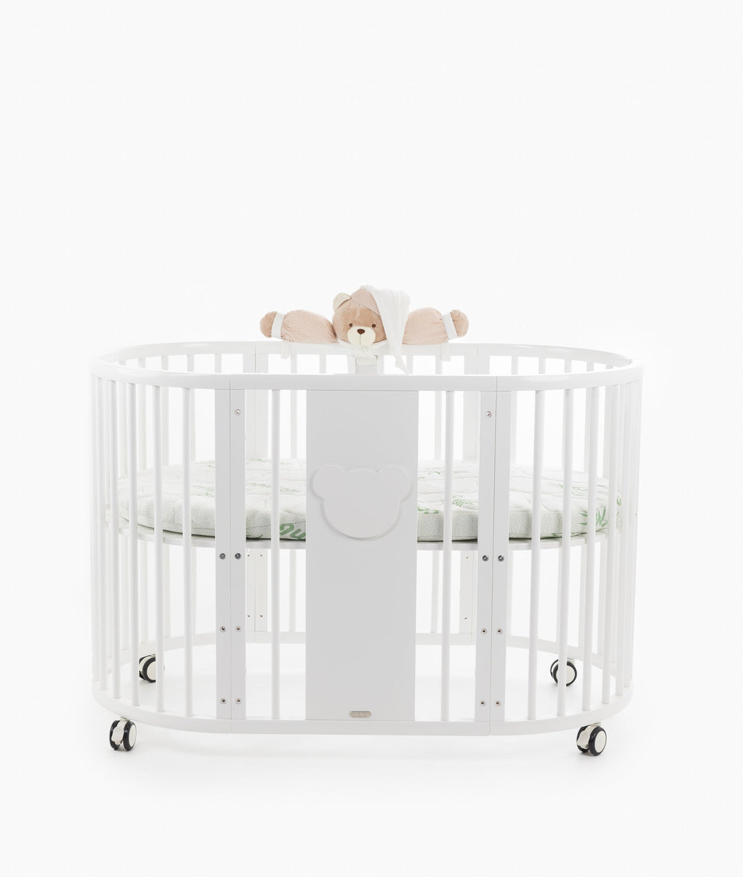 Signature Bear Cot - White