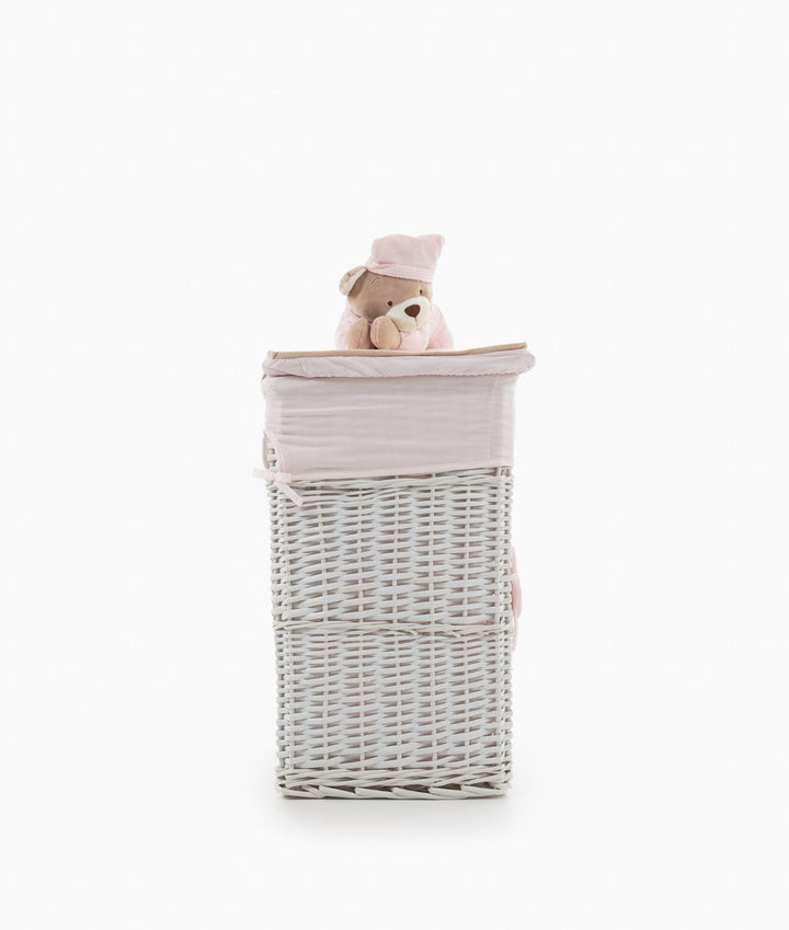 Square Laundry Basket Set - Pink