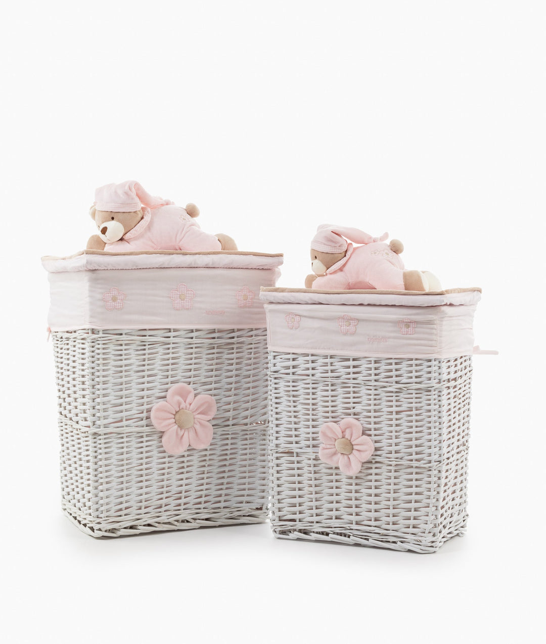 Square Laundry Basket Set - Pink